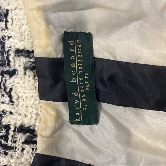 Harve Benard Vintage Black & White Blazer Jacket - Picture 12 of 16